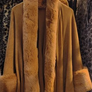 A fur cardigan